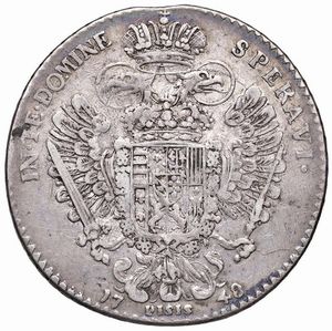 FIRENZE. FRANCESCO II DI LORENA (1737-1765) FRANCESCONE 1748  - Asta Medaglie napoleoniche, monete toscane di grande modulo. Aurea: monete e medaglie d'oro - Associazione Nazionale - Case d'Asta italiane