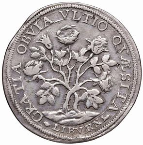 LIVORNO. FERDINANDO II DE&rsquo; MEDICI (1621-1670) PEZZA DELLA ROSA 1665  - Asta Medaglie napoleoniche, monete toscane di grande modulo. Aurea: monete e medaglie d'oro - Associazione Nazionale - Case d'Asta italiane