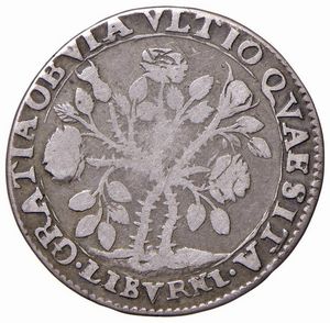 LIVORNO. FERDINANDO II DE&rsquo; MEDICI (1621-1670) QUARTO DI PEZZA DELLA ROSA 1665  - Asta Medaglie napoleoniche, monete toscane di grande modulo. Aurea: monete e medaglie d'oro - Associazione Nazionale - Case d'Asta italiane