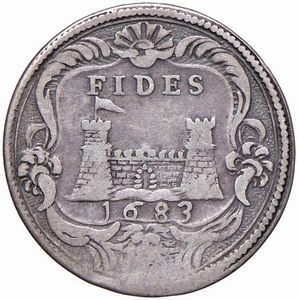 LIVORNO. COSIMO III DE&rsquo; MEDICI (1670-1723) QUARTO DI TOLLERO 1683  - Asta Medaglie napoleoniche, monete toscane di grande modulo. Aurea: monete e medaglie d'oro - Associazione Nazionale - Case d'Asta italiane