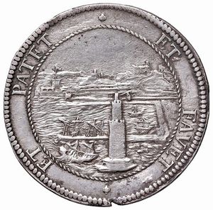 LIVORNO. COSIMO III DE&rsquo; MEDICI (1670-1723) TOLLERO 1703  - Asta Medaglie napoleoniche, monete toscane di grande modulo. Aurea: monete e medaglie d'oro - Associazione Nazionale - Case d'Asta italiane