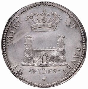 LIVORNO. COSIMO III DE&rsquo; MEDICI (1670-1723) TOLLERO 1711  - Asta Medaglie napoleoniche, monete toscane di grande modulo. Aurea: monete e medaglie d'oro - Associazione Nazionale - Case d'Asta italiane