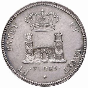 LIVORNO. COSIMO III DE&rsquo; MEDICI (1670-1723) TOLLERO 1712  - Asta Medaglie napoleoniche, monete toscane di grande modulo. Aurea: monete e medaglie d'oro - Associazione Nazionale - Case d'Asta italiane