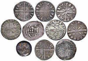 TRENTACINQUE MONETE DI AREA TIROLESE DEI SECC. XIII-XVI (GROSSI E DENARI)  - Asta Medaglie napoleoniche, monete toscane di grande modulo. Aurea: monete e medaglie d'oro - Associazione Nazionale - Case d'Asta italiane