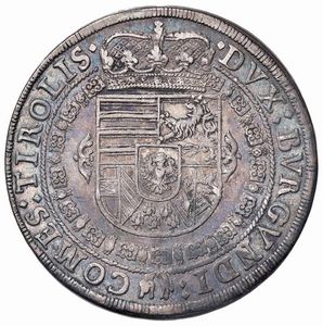 AUSTRIA. SACRO ROMANO IMPERO. LEOPOLDO V ARCIDUCA (1619-1732) TALLERO 1632 HALL  - Asta Medaglie napoleoniche, monete toscane di grande modulo. Aurea: monete e medaglie d'oro - Associazione Nazionale - Case d'Asta italiane