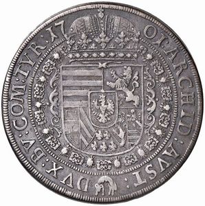 AUSTRIA. SACRO ROMANO IMPERO. LEOPOLDO I (1658-1705) TALLERO 1701 HALL  - Asta Medaglie napoleoniche, monete toscane di grande modulo. Aurea: monete e medaglie d'oro - Associazione Nazionale - Case d'Asta italiane