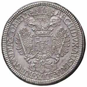 AUSTRIA. SACRO ROMANO IMPERO. CARLO VI (1711-1740) DOPPIO TALLERO HALL  - Asta Medaglie napoleoniche, monete toscane di grande modulo. Aurea: monete e medaglie d'oro - Associazione Nazionale - Case d'Asta italiane