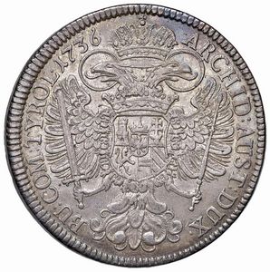 AUSTRIA. HOLMUTZ. ARCIVESCOVO WOLFGANG GRAF VON SCHRATTENBACH (1711-1738) TALLERO 1714  - Asta Medaglie napoleoniche, monete toscane di grande modulo. Aurea: monete e medaglie d'oro - Associazione Nazionale - Case d'Asta italiane