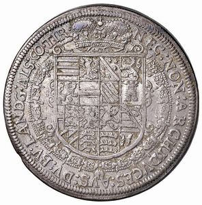 GERMANIA. ALSAZIA. FERDINANDO II (1619-1637) TALLERO 1621  - Asta Medaglie napoleoniche, monete toscane di grande modulo. Aurea: monete e medaglie d'oro - Associazione Nazionale - Case d'Asta italiane