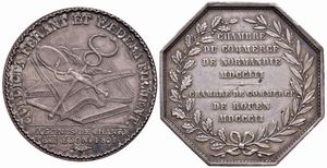 DUE MEDAGLIE NAPOLEONICHE IN ARGENTO  - Asta Medaglie napoleoniche, monete toscane di grande modulo. Aurea: monete e medaglie d'oro - Associazione Nazionale - Case d'Asta italiane