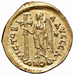IMPERO ROMANO. ZENO (474-491). ZECCA DI COSTANTINOPOLI. SOLIDO  - Asta Medaglie napoleoniche, monete toscane di grande modulo. Aurea: monete e medaglie d'oro - Associazione Nazionale - Case d'Asta italiane