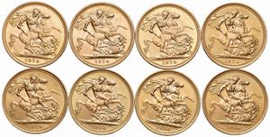 GRAN BRETAGNA. OTTO STERLINE  - Asta Medaglie napoleoniche, monete toscane di grande modulo. Aurea: monete e medaglie d'oro - Associazione Nazionale - Case d'Asta italiane