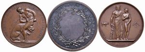 TRE MEDAGLIE NAPOLEONICHE IN BRONZO  - Asta Medaglie napoleoniche, monete toscane di grande modulo. Aurea: monete e medaglie d'oro - Associazione Nazionale - Case d'Asta italiane