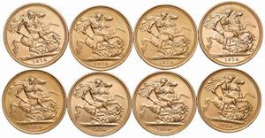 GRAN BRETAGNA. OTTO STERLINE  - Asta Medaglie napoleoniche, monete toscane di grande modulo. Aurea: monete e medaglie d'oro - Associazione Nazionale - Case d'Asta italiane