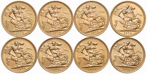 GRAN BRETAGNA. OTTO STERLINE  - Asta Medaglie napoleoniche, monete toscane di grande modulo. Aurea: monete e medaglie d'oro - Associazione Nazionale - Case d'Asta italiane