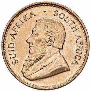SUDAFRICA. KRUGERRAND 1975  - Asta Medaglie napoleoniche, monete toscane di grande modulo. Aurea: monete e medaglie d'oro - Associazione Nazionale - Case d'Asta italiane