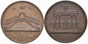 DUE MEDAGLIE NAPOLEONICHE IN BRONZO  - Asta Medaglie napoleoniche, monete toscane di grande modulo. Aurea: monete e medaglie d'oro - Associazione Nazionale - Case d'Asta italiane