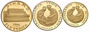 TRE MEDAGLIE IN ORO. PAOLO VI OPUS SIGNORINI E WERNER VON SIEMENS  - Asta Medaglie napoleoniche, monete toscane di grande modulo. Aurea: monete e medaglie d'oro - Associazione Nazionale - Case d'Asta italiane