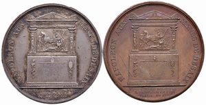 DUE MEDAGLIE NAPOLEONICHE IN ARGENTO E RAME PER L&rsquo;ANIMA DEL DEFUNTO DESAIX AN. XIII OP. DENON-DROZ  - Asta Medaglie napoleoniche, monete toscane di grande modulo. Aurea: monete e medaglie d'oro - Associazione Nazionale - Case d'Asta italiane