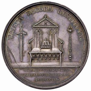 MEDAGLIA IN ARGENTO PER LA CREAZIONE DEL DUCATO DI VARSAVIA 1807 OP. ANDRIEU & DENON  - Asta Medaglie napoleoniche, monete toscane di grande modulo. Aurea: monete e medaglie d'oro - Associazione Nazionale - Case d'Asta italiane