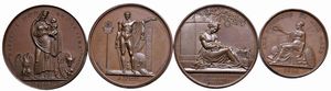 QUATTRO MEDAGLIE NAPOLEONICHE IN BRONZO  - Asta Medaglie napoleoniche, monete toscane di grande modulo. Aurea: monete e medaglie d'oro - Associazione Nazionale - Case d'Asta italiane