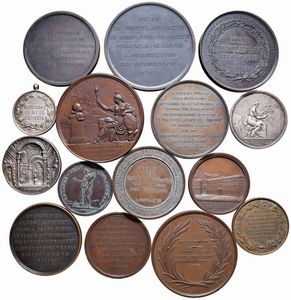QUINDICI MEDAGLIE. ALCUNE RARE.  - Asta Medaglie napoleoniche, monete toscane di grande modulo. Aurea: monete e medaglie d'oro - Associazione Nazionale - Case d'Asta italiane