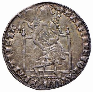 FIRENZE. REPUBBLICA (SEC.XIII-1532) GROSSO GUELFO (1347-1368)  - Asta Medaglie napoleoniche, monete toscane di grande modulo. Aurea: monete e medaglie d'oro - Associazione Nazionale - Case d'Asta italiane