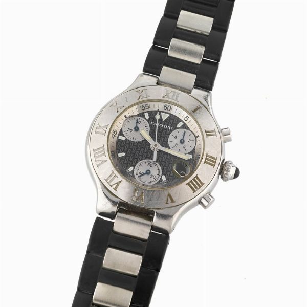 CARTIER MUST 21 CHRONOSCAPH  - Asta Orologi e penne - Associazione Nazionale - Case d'Asta italiane