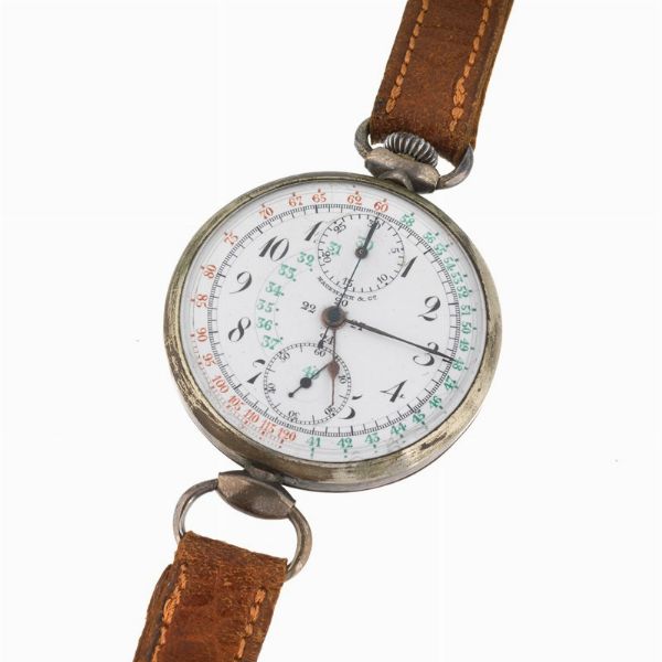 HAUSMANN & CO. CRONOGRAFO MONOPULSANTE  - Asta Orologi e penne - Associazione Nazionale - Case d'Asta italiane