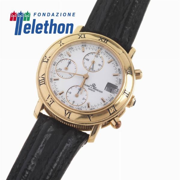 Baume & Mercier : BAUME & MERCIER BAUMATIC CRONOGRAFO REF. 86104  - Asta Orologi e penne - Associazione Nazionale - Case d'Asta italiane