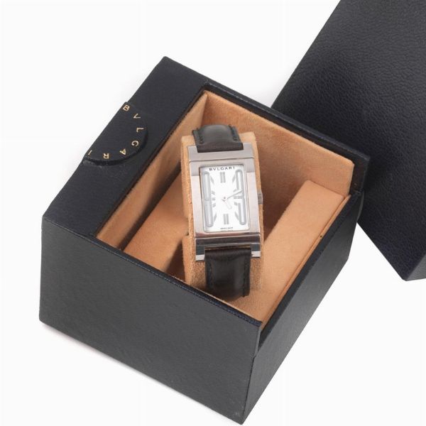 BULGARI RETTANGOLO REF. RT 39 S  - Asta Orologi e penne - Associazione Nazionale - Case d'Asta italiane