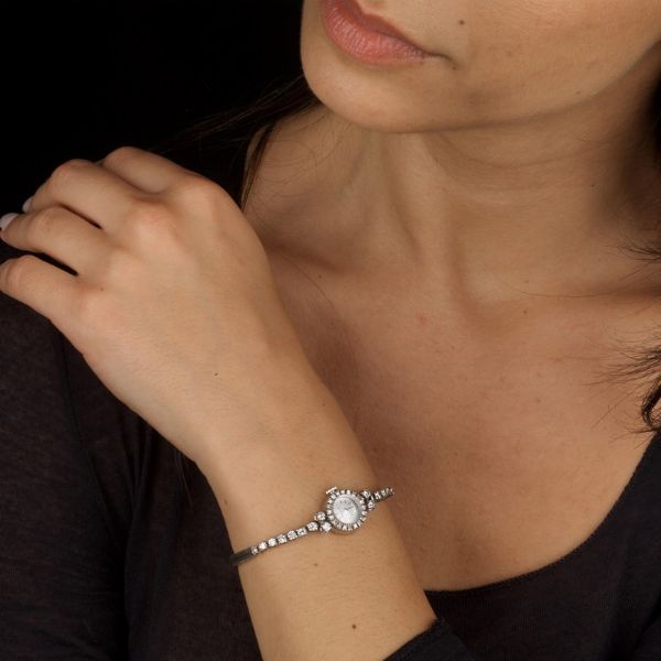 BAUME & MERCIER OROLOGIO DA DONNA IN ORO BIANCO  - Asta Orologi e penne - Associazione Nazionale - Case d'Asta italiane