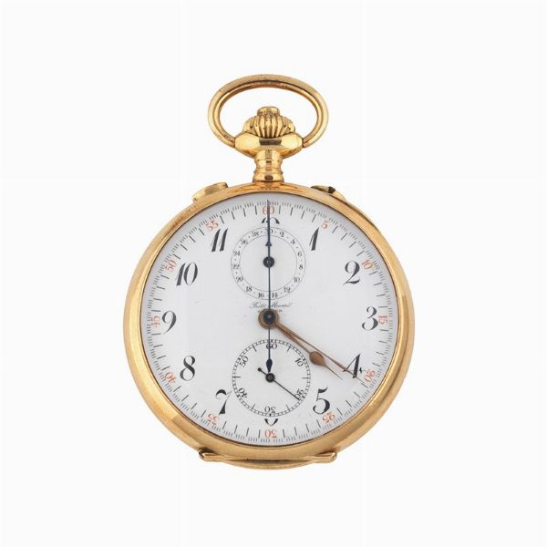 FRITZ MOERI OROLOGIO DA TASCA CRONOGRAFO RATTRAPPANTE  - Asta Orologi e penne - Associazione Nazionale - Case d'Asta italiane