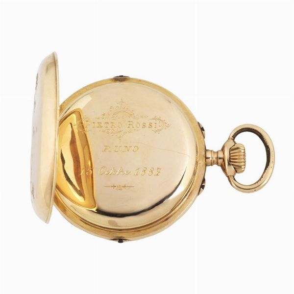 OROLOGIO DA TASCA CON CALENDARIO COMPLETO E FASI LUNARI  - Asta Orologi e penne - Associazione Nazionale - Case d'Asta italiane