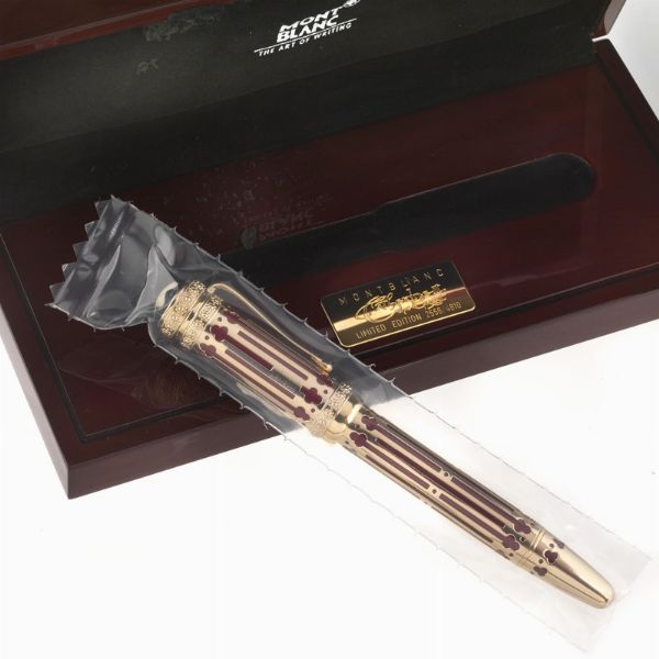 MONTBLANC : MONTBLANC "CATHERINE II THE GREAT" PENNA STILOGRAFICA SERIE PATRON OF ART EDIZIONE LIMITATA N. 2558/4810, ANNO 1997  - Asta Orologi e penne - Associazione Nazionale - Case d'Asta italiane