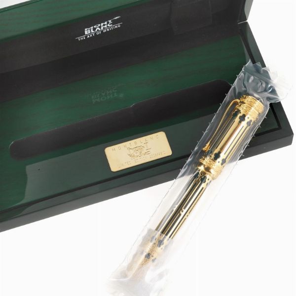 MONTBLANC : MONTBLANC "HOMMAGE A PETER I THE GREAT" PENNA STILOGRAFICA SERIE PATRON OF ART EDIZIONE LIMITATA N. 2558/4810, ANNO 1997  - Asta Orologi e penne - Associazione Nazionale - Case d'Asta italiane