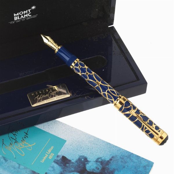 MONTBLANC "THE PRINCE REGENT" PENNA STILOGRAFICA SERIE PATRON OF ART EDIZIONE LIMITATA N. 2658/4810 ANNO 1995  - Asta Orologi e penne - Associazione Nazionale - Case d'Asta italiane