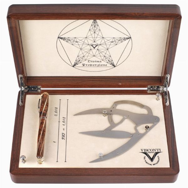VISCONTI : VISCONTI "DIVINA PROPORZIONE" EDIZIONE LIMITATA PENNA STILOGRAFICA N. 0979/1618 ANNO 2006  - Asta Orologi e penne - Associazione Nazionale - Case d'Asta italiane