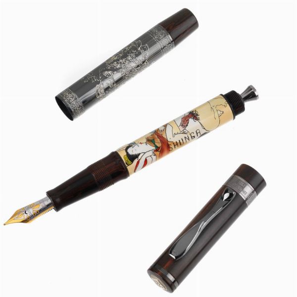 VISCONTI : VISCONTI "SHUNGA" THE EROTIC ART EDIZIONE LIMITATA PENNA STILOGRAFICA N. 0976/1069  - Asta Orologi e penne - Associazione Nazionale - Case d'Asta italiane