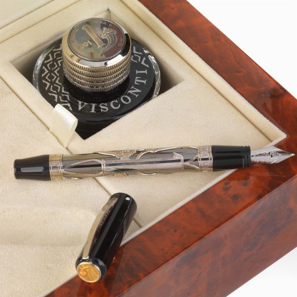 VISCONTI : VISCONTI "ULTIMA LIRA" EDIZIONE LIMITATA PENNA STILOGRAFICA N. 202/975  - Asta Orologi e penne - Associazione Nazionale - Case d'Asta italiane