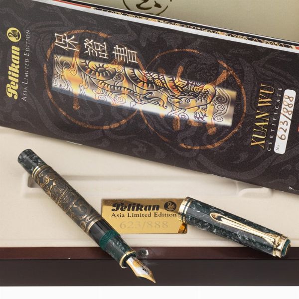 PELIKAN "LEGEND XUAN WU" EDIZIONE LIMITATA PENNA STILOGRAFICA N. 623/888 ANNO 2001  - Asta Orologi e penne - Associazione Nazionale - Case d'Asta italiane
