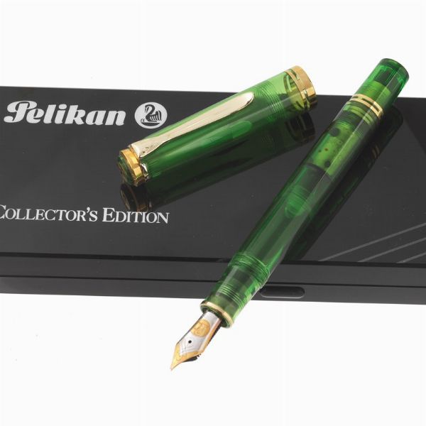 PELIKAN M800 TRANSPARENT SOUVERAN PENNA STILOGRAFICA  - Asta Orologi e penne - Associazione Nazionale - Case d'Asta italiane