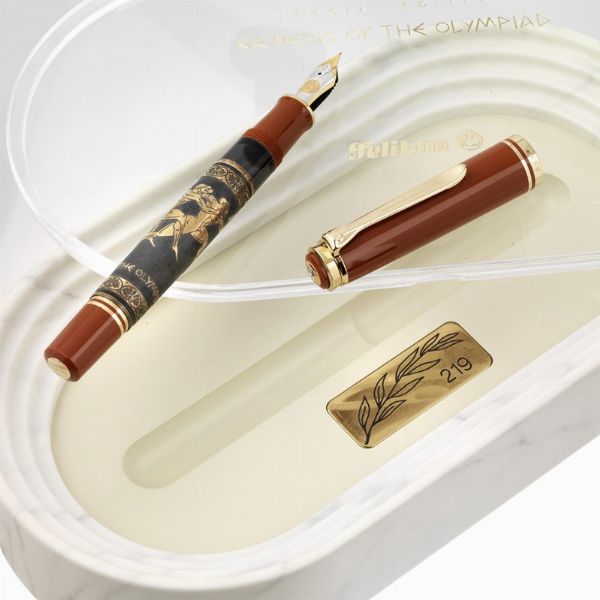 PELIKAN "GENESIS OF THE OLYMPIAD" PENNA STILOGRAFICA SPECIAL EDITION N. 219  - Asta Orologi e penne - Associazione Nazionale - Case d'Asta italiane