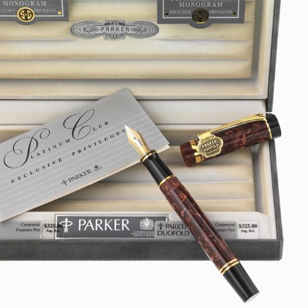 PARKER DUOFOLD CENTENNIAL PENNA STILOGRAFICA  - Asta Orologi e penne - Associazione Nazionale - Case d'Asta italiane