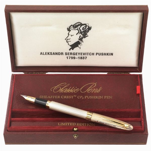 SHEAFFER CREST CP2 "PUSHKIN" EDIZIONE LIMITATA PENNA STILOGRAFICA N. 132/500  - Asta Orologi e penne - Associazione Nazionale - Case d'Asta italiane