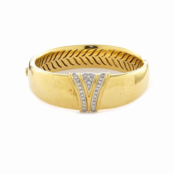 Parure in oro giallo 18kt e diamanti  - Asta Gioielli Orologi e Fashion Vintage - Associazione Nazionale - Case d'Asta italiane