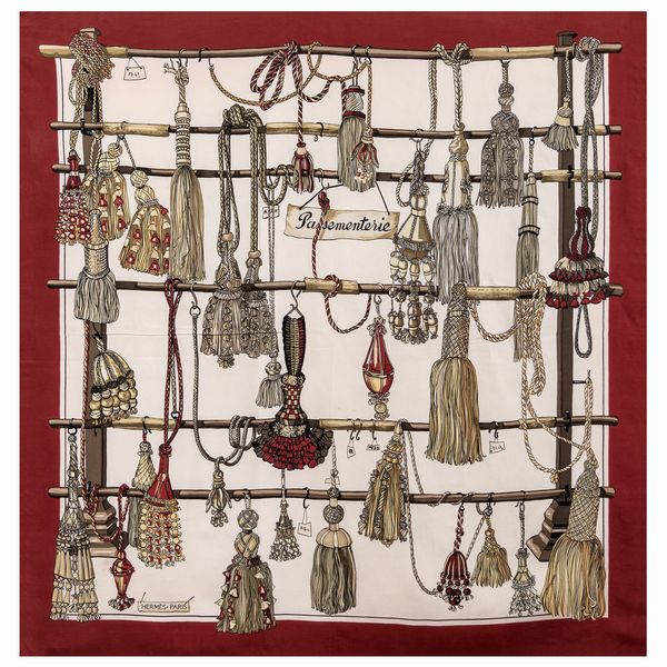 Herm�s foulard vintage collezione  Passamanerie  - Asta Gioielli Orologi e Fashion Vintage - Associazione Nazionale - Case d'Asta italiane