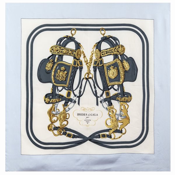Herm�s, foulard vintage collezione Brides De Gala  - Asta Gioielli Orologi e Fashion Vintage - Associazione Nazionale - Case d'Asta italiane