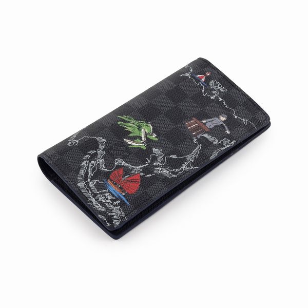 Louis Vuitton portafoglio vintage collezione Voyages  - Asta Gioielli Orologi e Fashion Vintage - Associazione Nazionale - Case d'Asta italiane