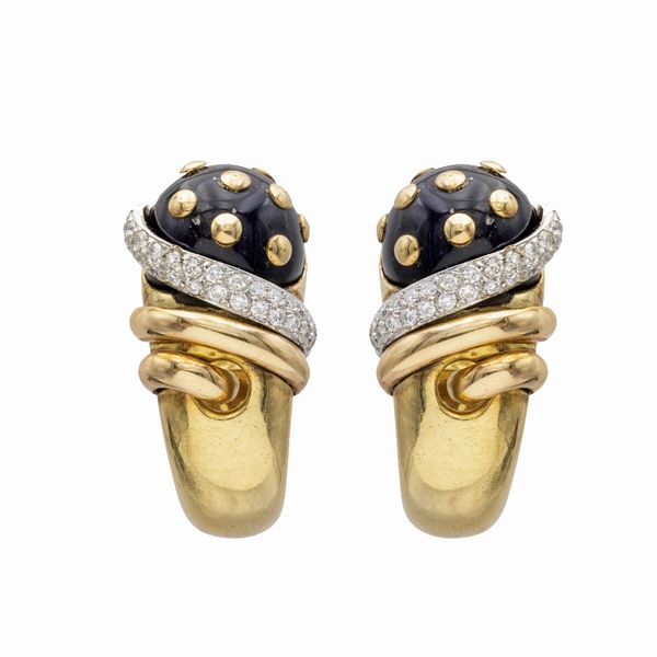 Nouvelle Bague orecchini mina in oro giallo 18kt  - Asta Gioielli Orologi e Fashion Vintage - Associazione Nazionale - Case d'Asta italiane